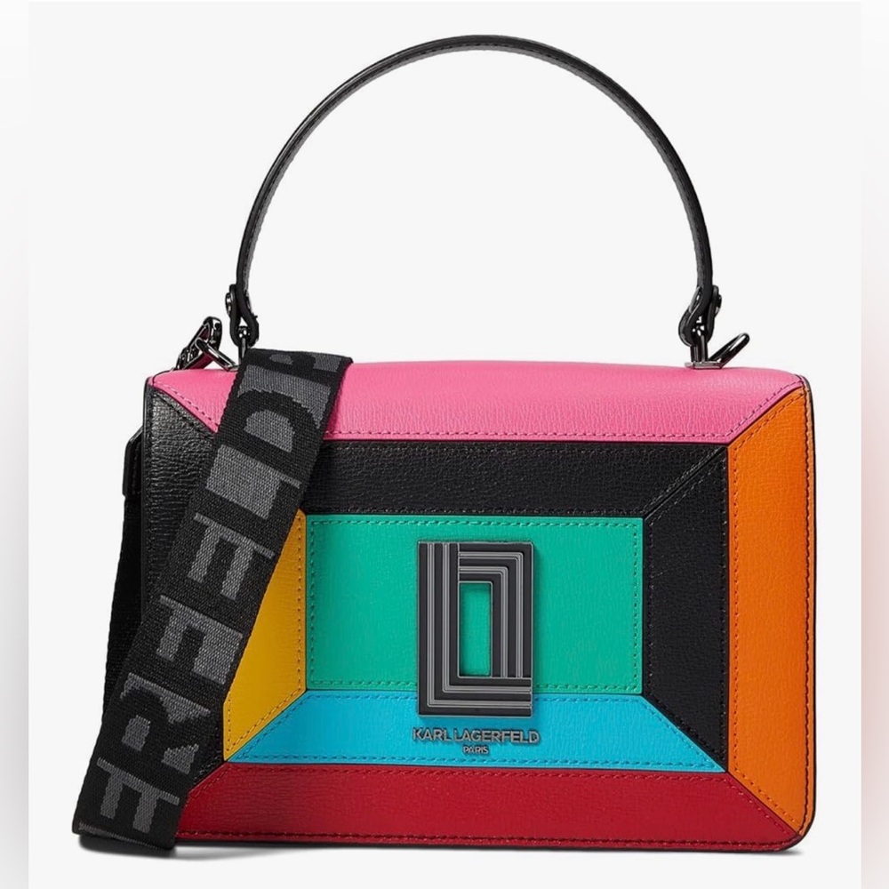 Karl Lagerfeld Mosaic Multi. Convertible Bag